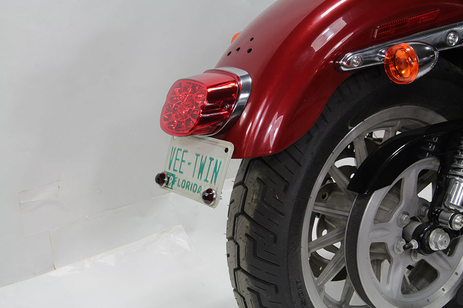 Wyatt Gatling 33-1604 Lay Down Tail Lamp Assembly Red LED