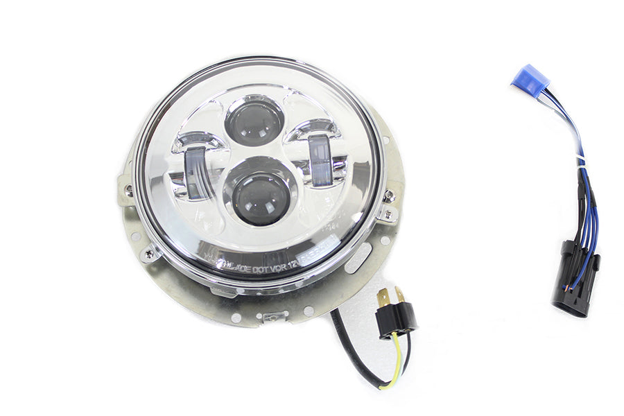 Wyatt Gatling 8-482 7-inch LED headlamp assembly in chrome finish