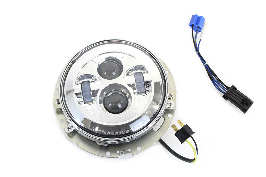 Wyatt Gatling 8-482 7-inch LED headlamp assembly in chrome finish