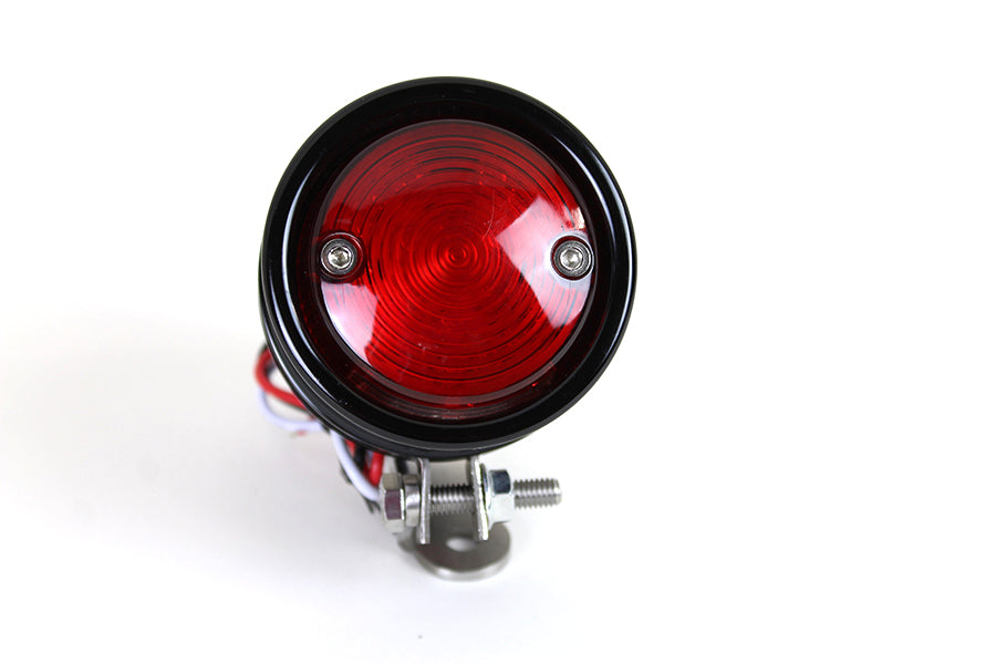 Wyatt Gatling L24-6650B black LED bullet tail lamp assembly, rear view