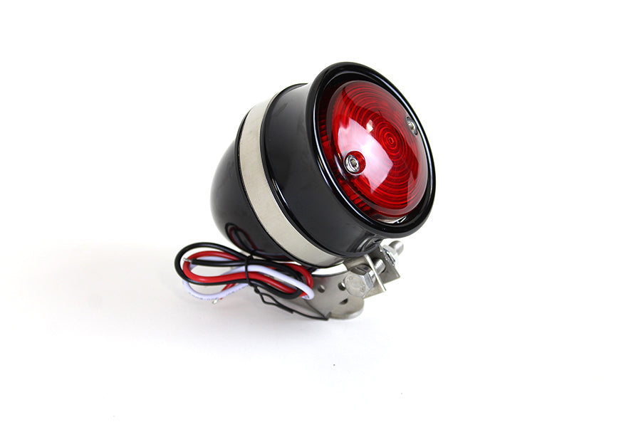 Wyatt Gatling L24-6650B black LED bullet tail lamp assembly for motorcycle lighting