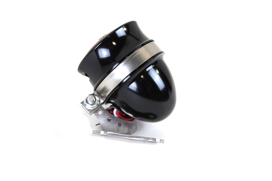 Wyatt Gatling L24-6650B black LED bullet tail lamp assembly for motorcycle lighting
