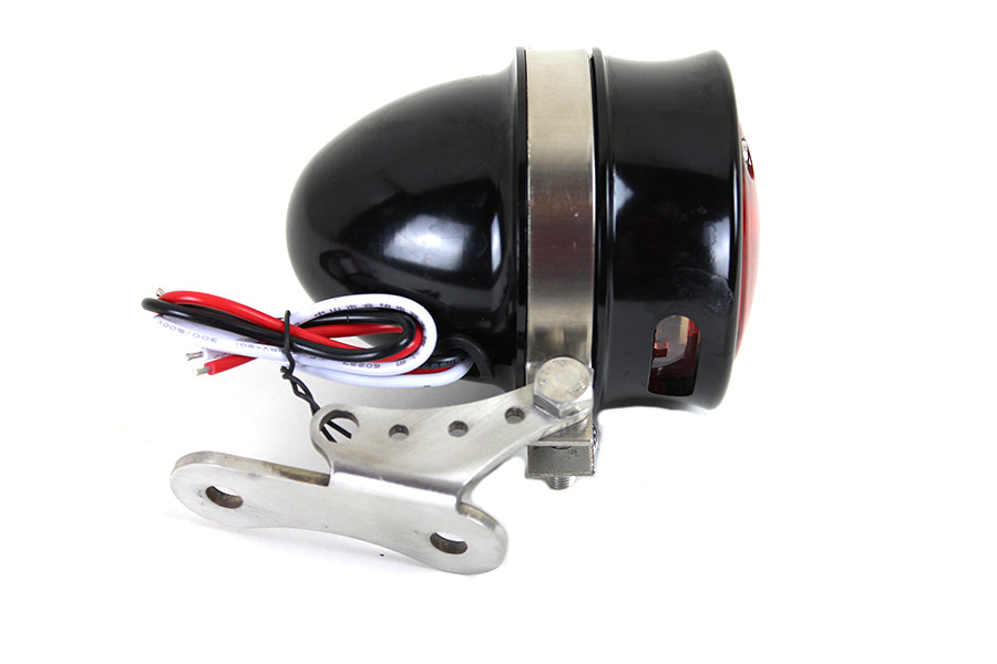 Wyatt Gatling L24-6650B black LED bullet tail lamp assembly for motorcycle lighting