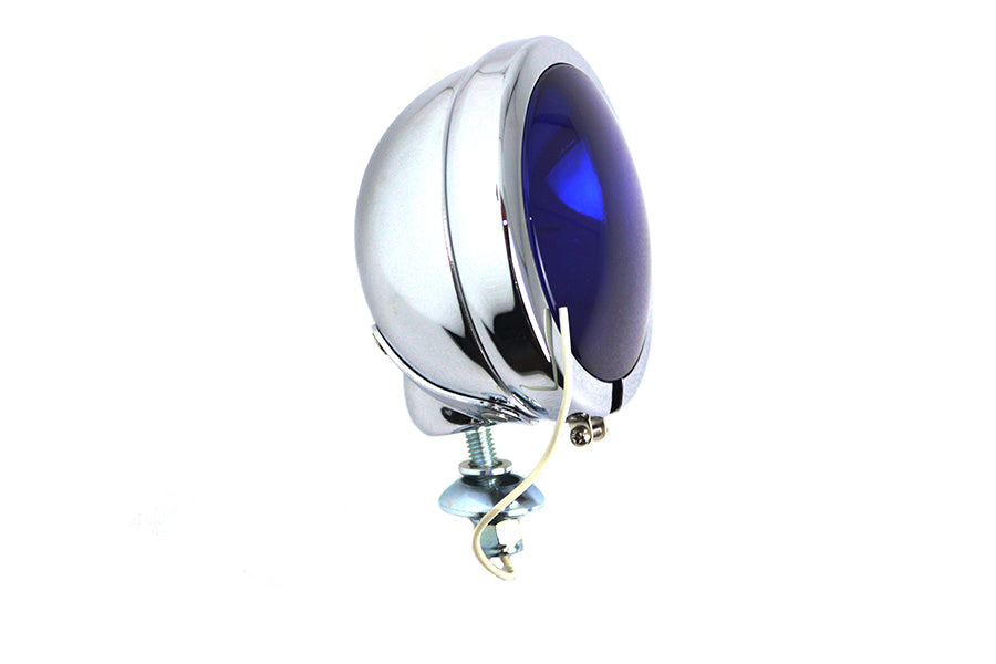 V-Twin 33-1670 Blue Pursuit Spotlamp lighting fixture angled view