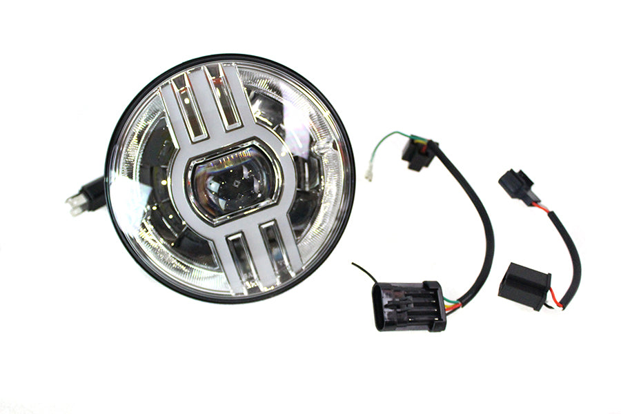 Cyron Lighting ABIG7B2-C 7-inch Beast 2 integrated headlamp in chrome finish