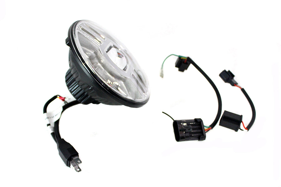 Cyron Lighting ABIG7B2-C 7-inch Beast 2 integrated headlamp in chrome finish