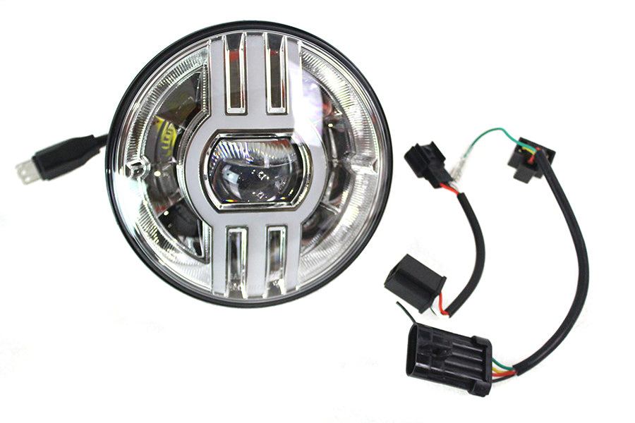 Cyron Lighting ABIG7B2-C 7-inch Beast 2 integrated headlamp in chrome finish