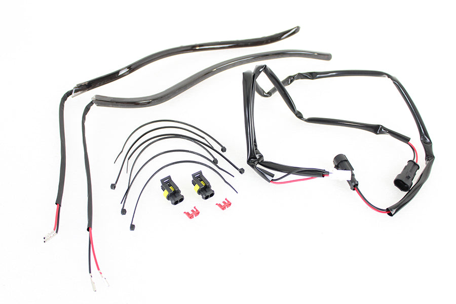 Wyatt Gatling Fairing Edge Light Kit with white LED lights for motorcycle fairings