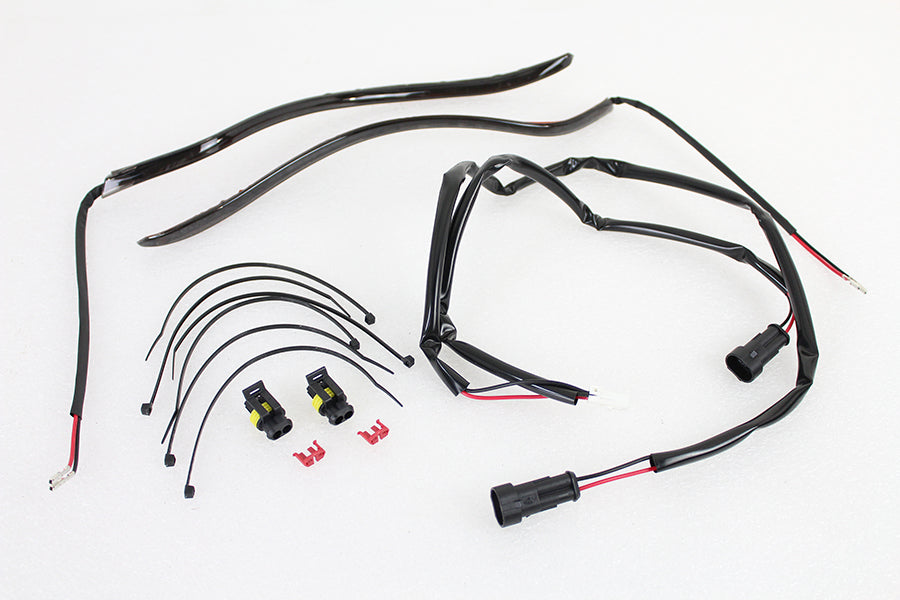 Wyatt Gatling Fairing Edge Light Kit with white LED lighting, MLHD00F01S