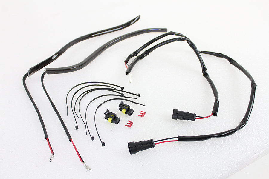 Wyatt Gatling Fairing Edge Light Kit with white LED lights, MLHD00F01S