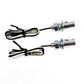 V-Twin Chrome Burdett license plate bolt set with LED lighting‑sealed lighting, two bolts visible