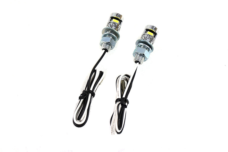 V-Twin Chrome Burdett license plate bolt set with LED lighting 恒一