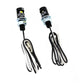 V-Twin Black Burdett license plate bolt set with LED lighting, model 75839B