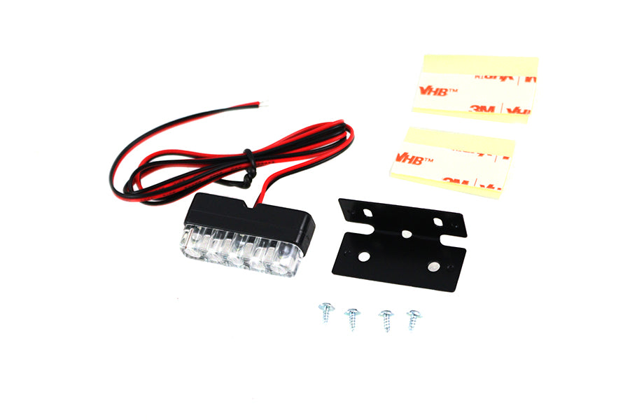 V-Twin 78695 license plate light for motorcycle rear plate illumination
