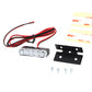 V-Twin 78695 license plate light for motorcycle lighting, compact black housing shown against a white background