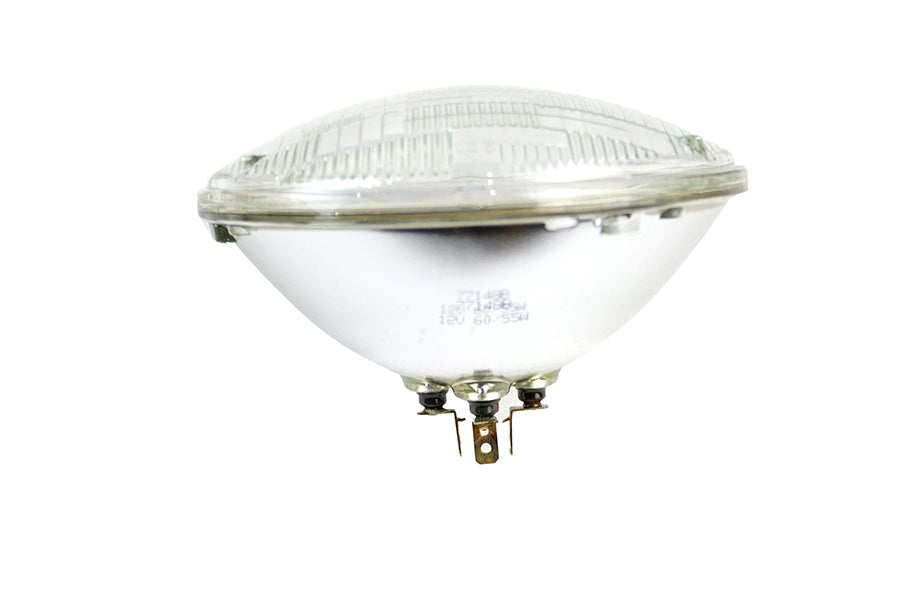 V-Twin 77148B 7-inch 12-volt sealed beam headlight with flute lens