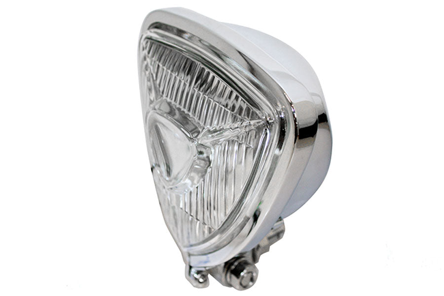 V-Twin L21-6099 12 Volt Chopper Triangle Spotlamp Chrome