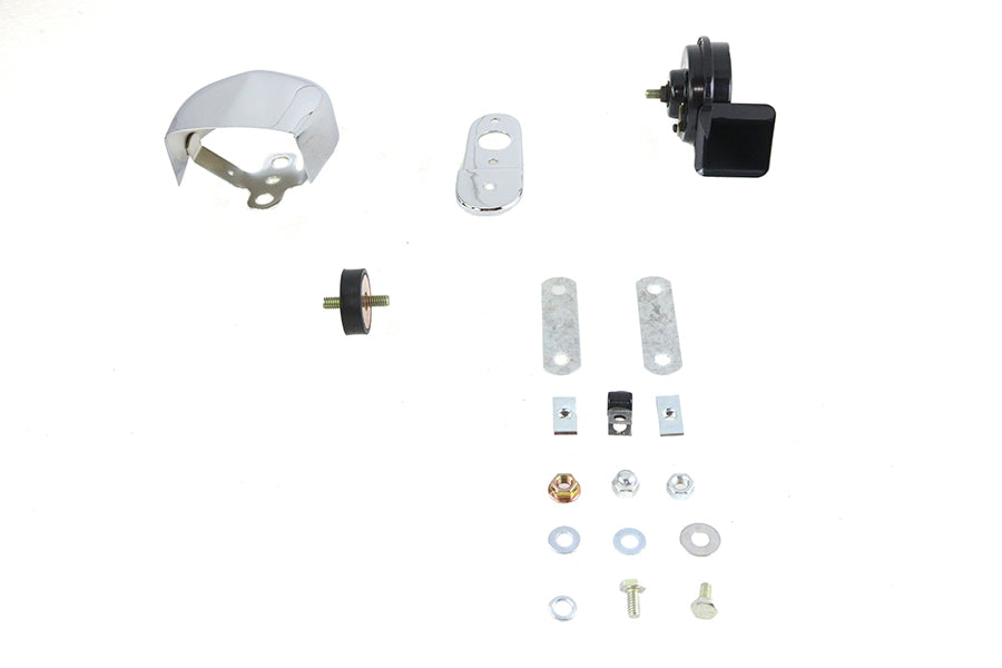V-Twin 78612 Softail Horn Kit with Chrome Cover