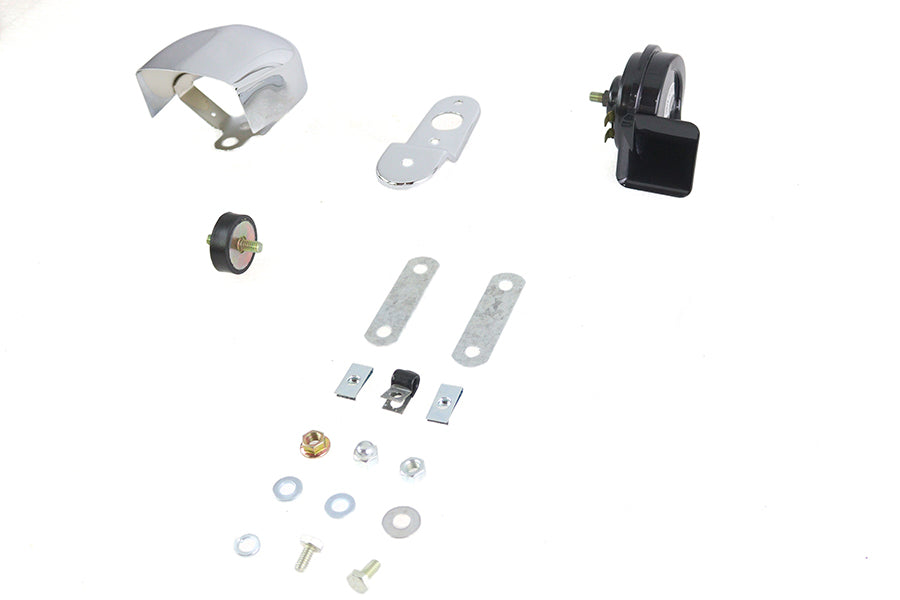 V-Twin 78612 Softail Horn Kit with Chrome Cover