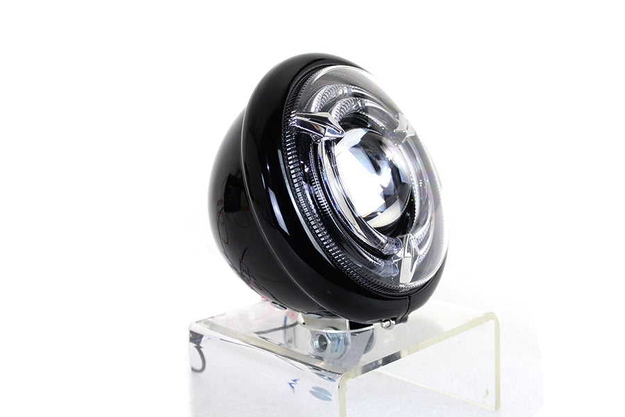 Wyatt Gatling 33-1767 black Bates-style LED headlamp with 5-3/4-inch housing