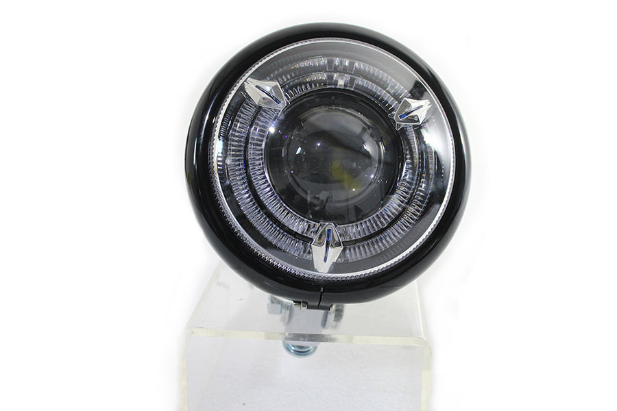 Wyatt Gatling 33-1767 black 5-3/4-inch Bates style LED headlamp lighting product image