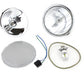 V-Twin 6-1/2-inch spring fork 6-volt LED headlamp in chrome finish