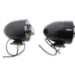 V-Twin Blackout Bullet Lamp Set in flat black, model 33-1795