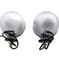 V-Twin Blackout Bullet Lamp Set in chrome, model 33-1797
