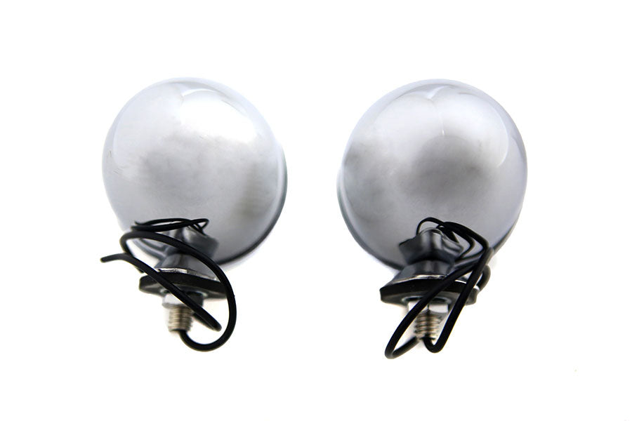 V-Twin Blackout Bullet Lamp Set in chrome, model 33-1797