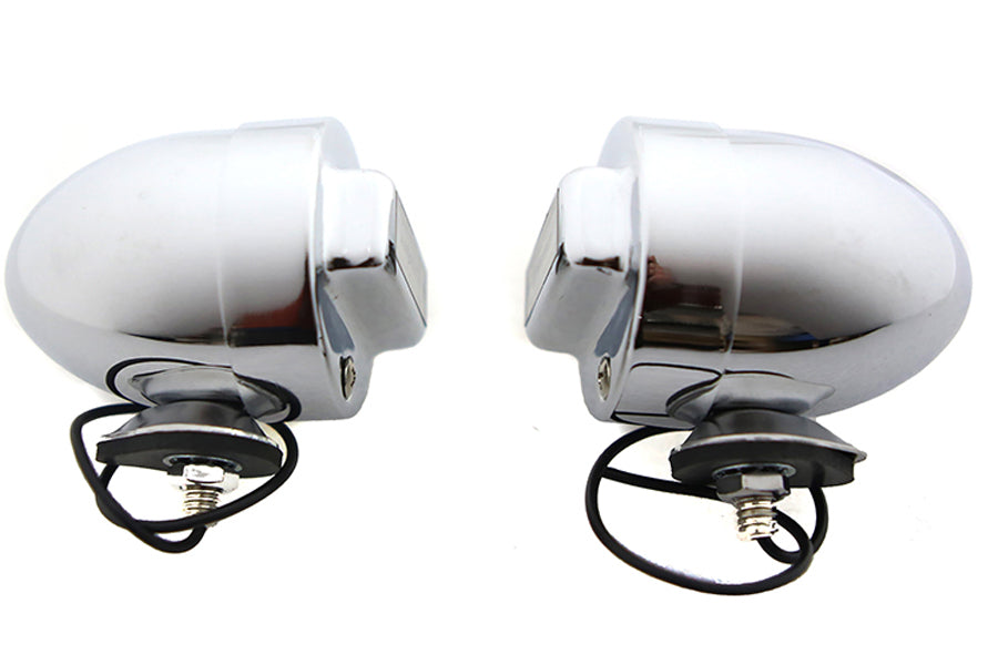 V-Twin Blackout Bullet Lamp Set in chrome, product 33-1797