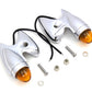 Wyatt Gatling 33-1803 Gunner Style Marker Lamp Set, black marker lights shown from the side