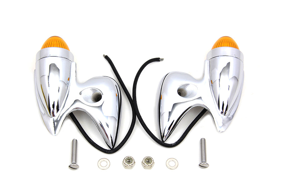 Wyatt Gatling 33-1803 Gunner style marker lamp set in classic automotive design
