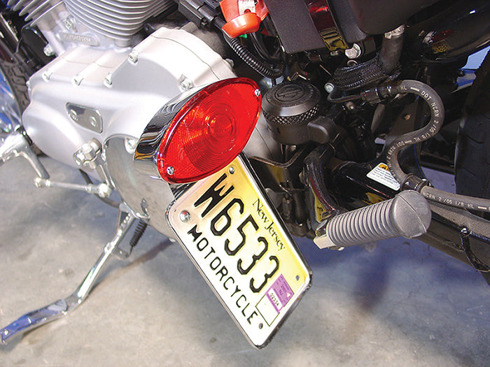 V-Twin 33-1811 side mount Cateye style tail lamp kit for motorcycle lighting