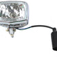V-Twin 12 volt chopper rectangular headlamp in chrome finish, model 83097