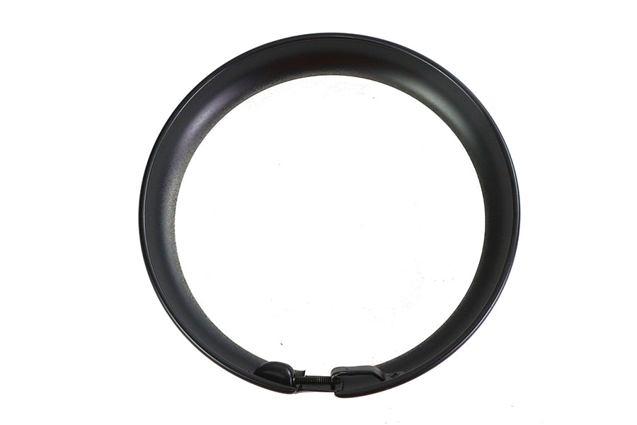 V-Twin 7-inch headlamp with black outer rim, model 33-1821