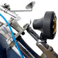 V-Twin 78882B 4-inch retro headlamp in black, motorcycle lighting component