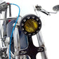 V-Twin 4-inch Retro Headlamp in black, model 78882B, with classic round housing