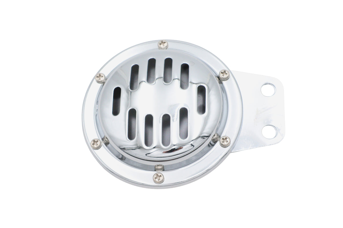 Ultima universal single chrome 6-volt horn for 16-21 vehicles