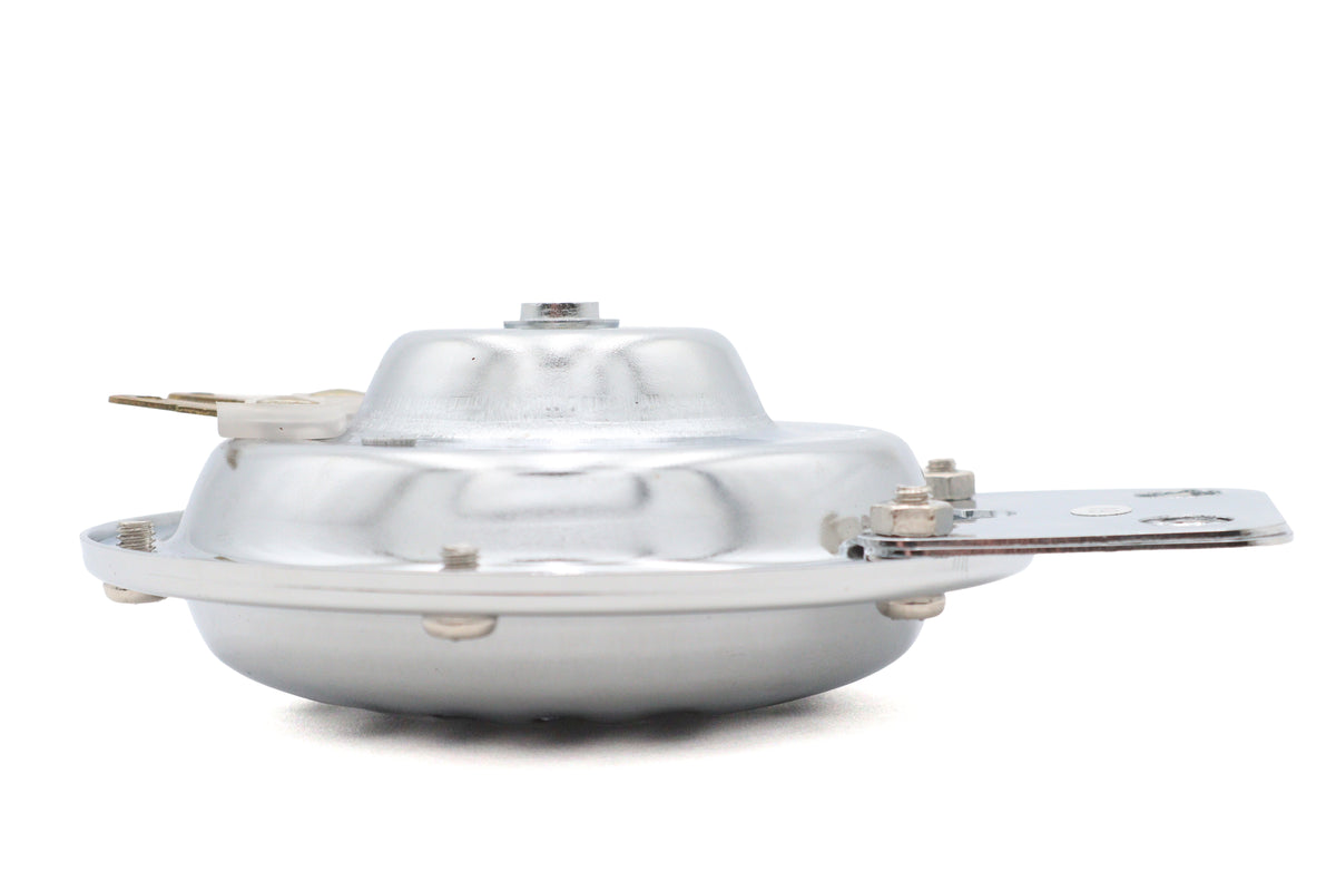 Ultima universal single chrome 6-volt horn for 16-21 vehicles