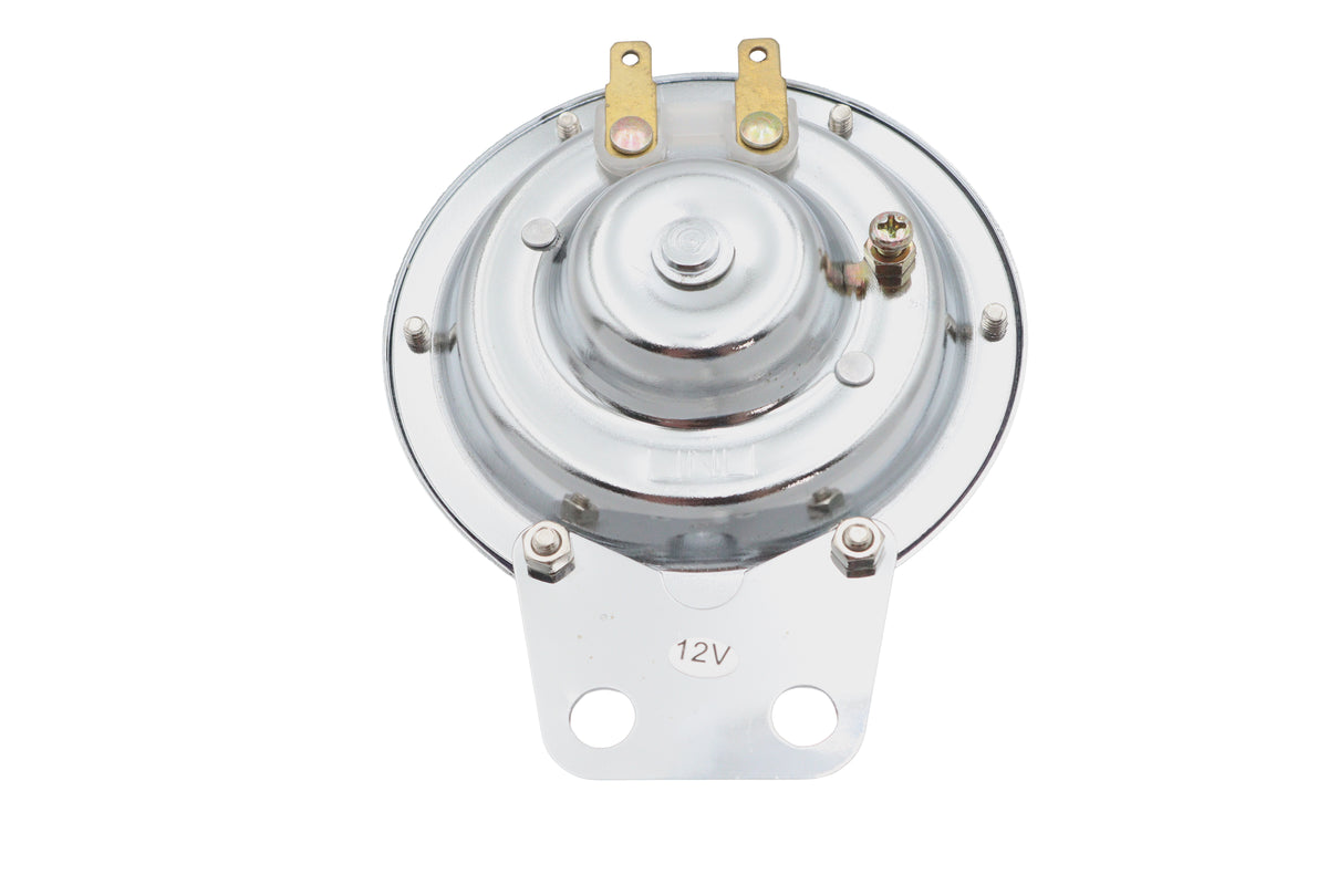 Ultima 16-22 universal single chrome 12 volt horn, SKU 33-1843