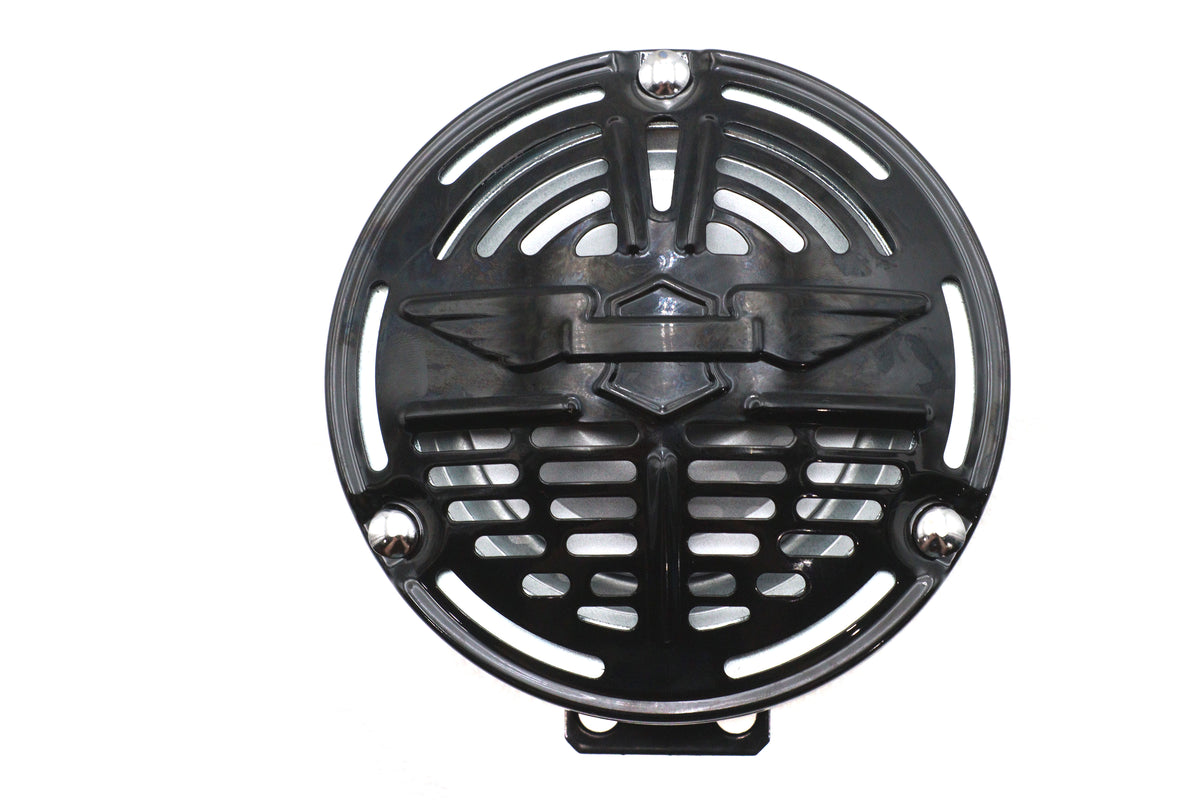 V-Twin 33-1845 5-3/4-inch classic black horn, 6 volt electrical component