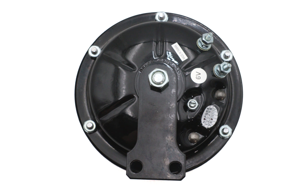 V-Twin 5-3/4-inch classic horn, 6-volt black electrical horn