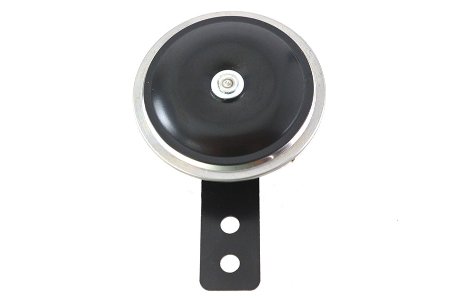 V-Twin 64088 12 Volt Mini Horn in black, compact electrical horn component