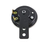 V-Twin 64088 12 Volt Mini Horn in black, compact electrical horn component