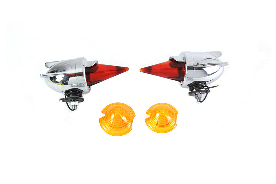 V-Twin 33-1884 Zeppelin Torpedo Bullet Lamp Set