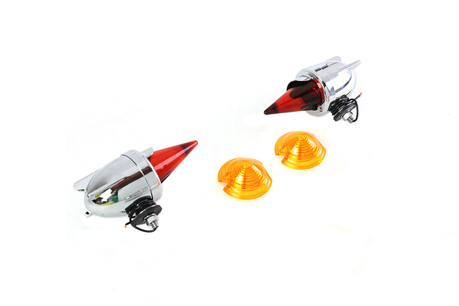 V-Twin 33-1884 Zeppelin Torpedo Bullet Lamp Set