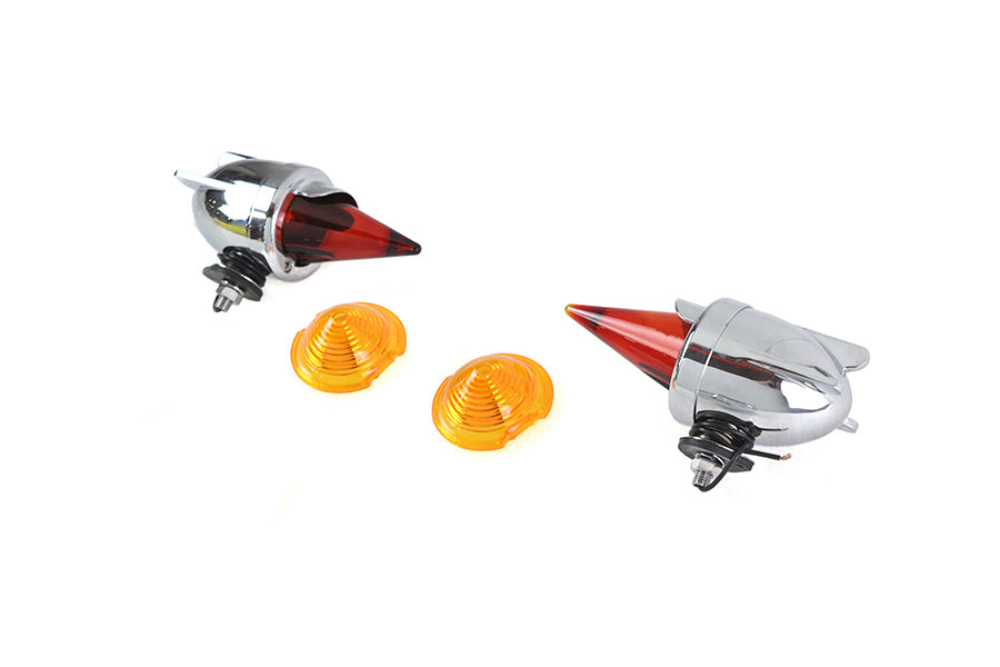 V-Twin 33-1884 Zeppelin Torpedo Bullet Lamp Set