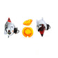 V-Twin 33-1884 Zeppelin Torpedo Bullet Lamp Set