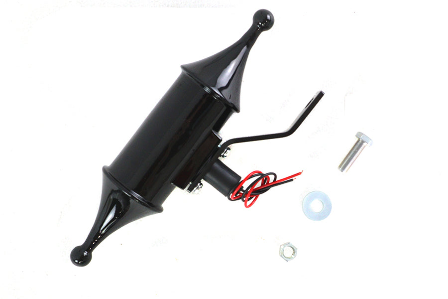 V-Twin 33-1887 Finch Pawn Lamp Black Red Lens