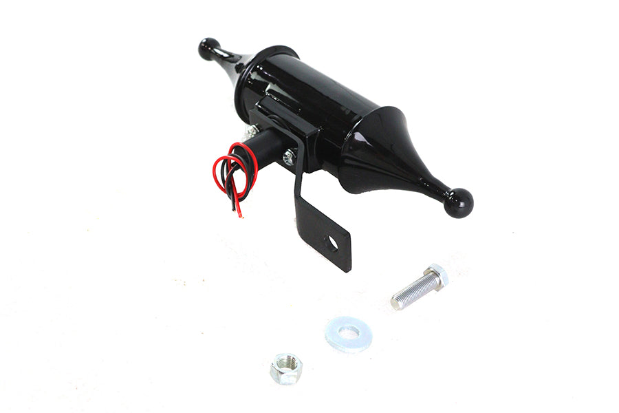 V-Twin 33-1887 Finch Pawn Lamp Black Red Lens